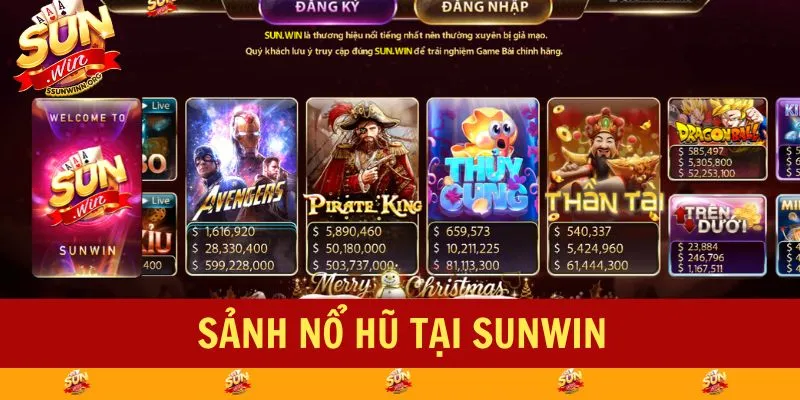 Sảnh nổ hũ tại SUNWIN